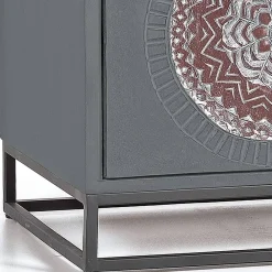 Wohnen Kommoden<Nachtschrank - dekorativ mit Mandala - Mesusco