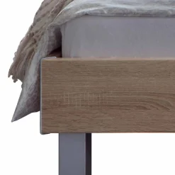 Wohnen Betten<Niedriges Bett Hamburg in Eiche Sonoma Dekor