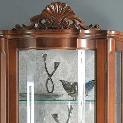 Wohnen Wohnwände<Nussbaum Furnier Wohnwand Barock Dentro 325cm breit (dreiteilig)