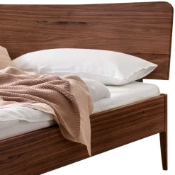 Wohnen Betten<Nussbaum Holzbett für zwei Personen - Lerchona