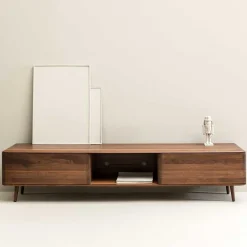 Wohnen Tv & Hifi-Möbel|Lowboards<Nussbaum TV Board in Natur geölt - Rivossa