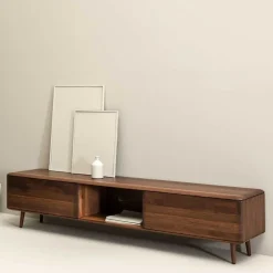 Wohnen Tv & Hifi-Möbel|Lowboards<Nussbaum TV Board in Natur geölt - Rivossa
