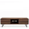 Wohnen Tv & Hifi-Möbel|Lowboards<Nussbaum TV Schrank mit Metallbeinen - Rivossa
