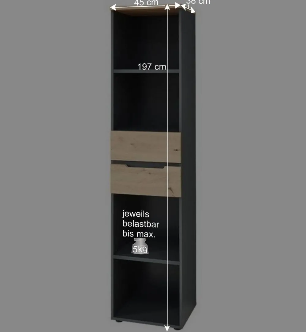 Wohnen Regale<Office Regale Set - Kuetra (dreiteilig)