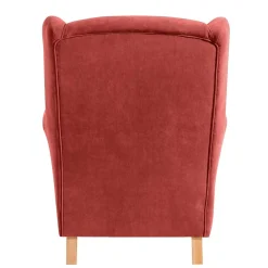 Wohnen Sessel<Ohrenbackensessel aus Velours in Terracotta - Zadella