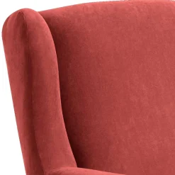 Wohnen Sessel<Ohrenbackensessel aus Velours in Terracotta - Zadella