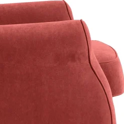 Wohnen Sessel<Ohrenbackensessel aus Velours in Terracotta - Zadella