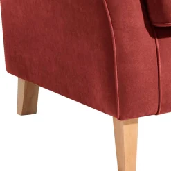 Wohnen Sessel<Ohrenbackensessel aus Velours in Terracotta - Zadella