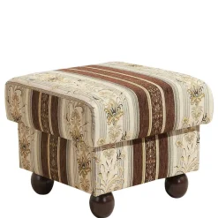 Wohnen Sessel<Ohrenbackensessel mit Streifen und Ornamenten - Etrinas
