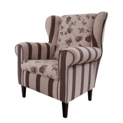 Wohnen Sessel<Ohrenbackensessel Prisma in Braun Beige