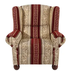 Wohnen Sessel<Ohrensessel mit Streifen und Ornamenten - Basento