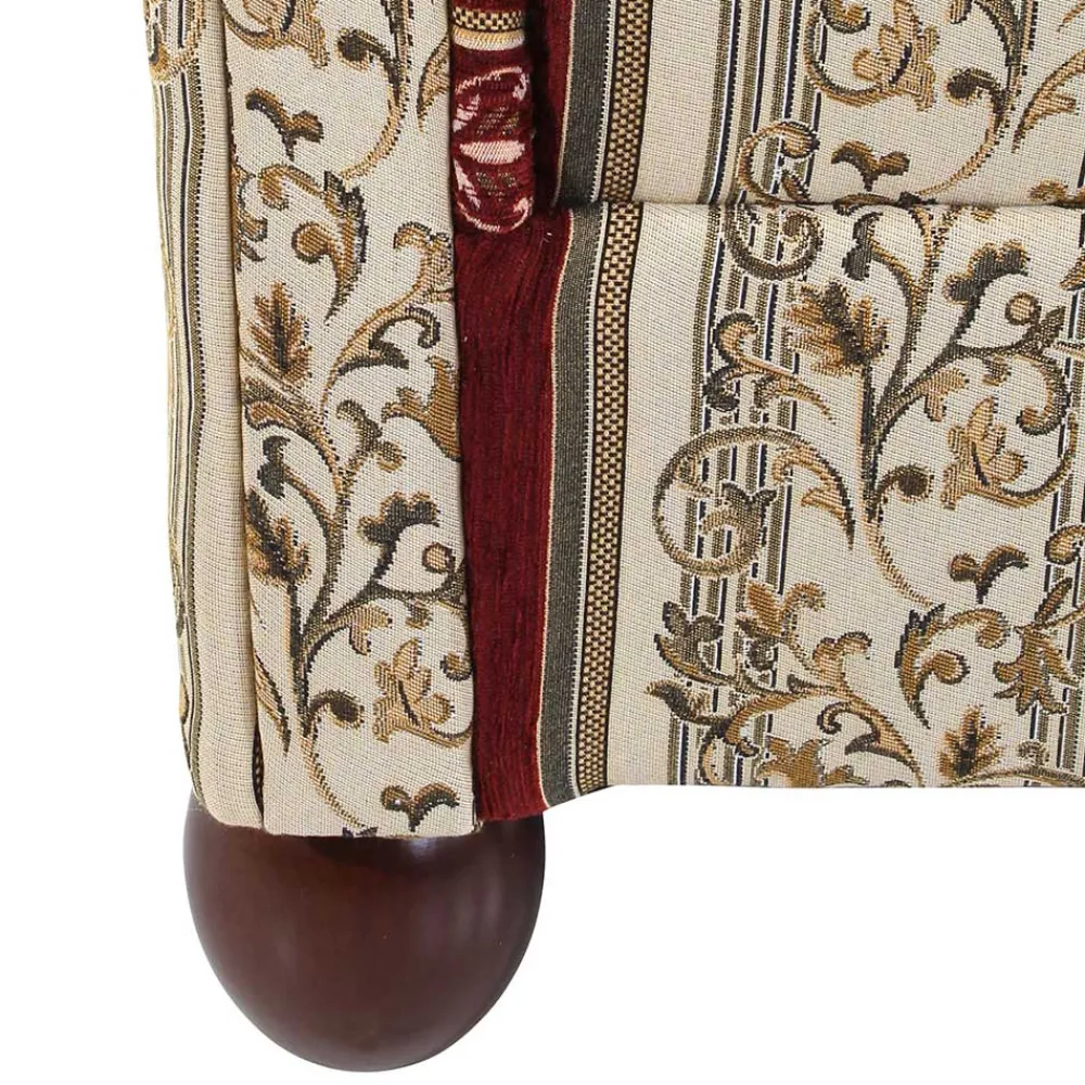 Wohnen Sessel<Ohrensessel mit Streifen und Ornamenten - Basento