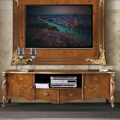 Wohnen Tv & Hifi-Möbel|Lowboards<Oppulentes TV Board im Italienischen Stil - Carlenna
