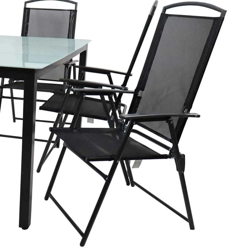 Wohnen Sitzgruppe<Outdoor Essgruppe in modernem Design - Fridamo (siebenteilig)