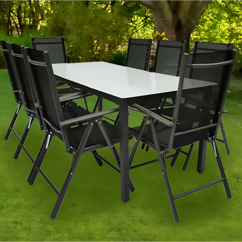 Wohnen Sitzgruppe<Outdoor Esstischgruppe Set - Yumagno (neunteilig)