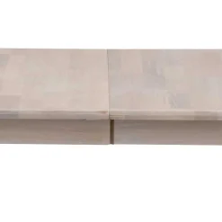 Wohnen Sitzgruppe<Ovaler Esstisch Eiche White Wash & 4 Stühle Pessoa mit Webstoff Grau (fünfteilig)
