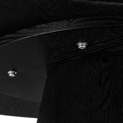 Wohnen Tische<Ovaler Esszimmertisch in Schwarz Eiche - Vuschea