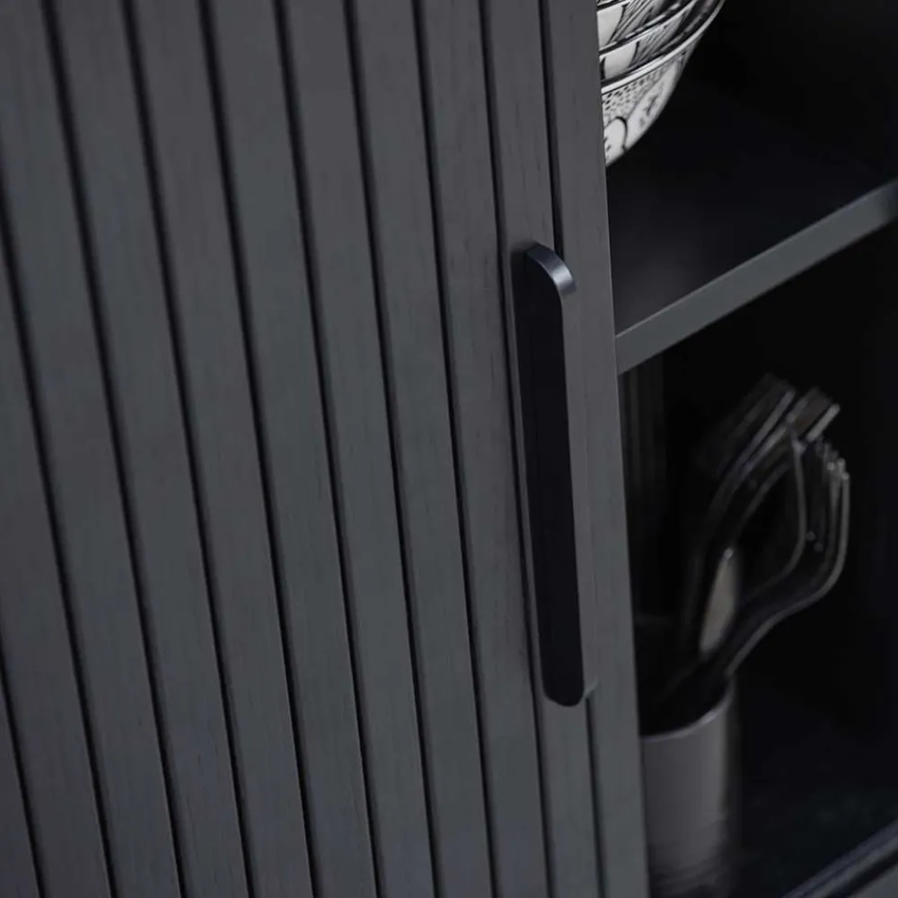 Wohnen Highboards<Ovales Highboard mit Schiebetüren - Venutura