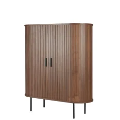 Wohnen Highboards<Ovales Highboard mit Schiebetüren - Arura