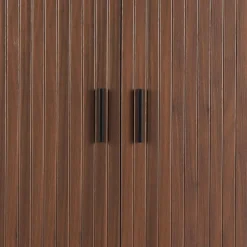 Wohnen Highboards<Ovales Highboard mit Schiebetüren - Arura