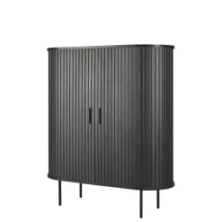 Wohnen Highboards<Ovales Schiebetüren-Highboard im Retro Design - Lurymav