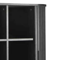 Wohnen Highboards<Ovales Schiebetüren-Highboard im Retro Design - Lurymav