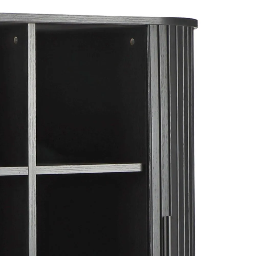 Wohnen Highboards<Ovales Schiebetüren-Highboard im Retro Design - Lurymav