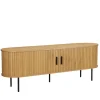 Wohnen Tv & Hifi-Möbel|Lowboards<Ovales TV-Board mit Schiebetüren - Barnetta