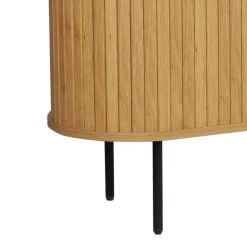 Wohnen Tv & Hifi-Möbel|Lowboards<Ovales TV-Board mit Schiebetüren - Barnetta