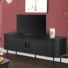 Wohnen Tv & Hifi-Möbel|Lowboards<Ovales TV-Lowboard mit Schiebetüren - Lurymav