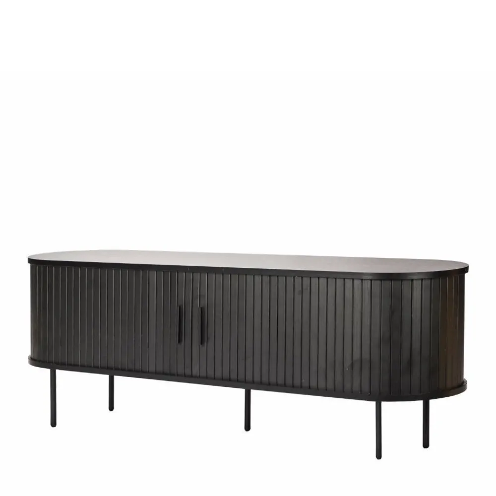 Wohnen Tv & Hifi-Möbel|Lowboards<Ovales TV-Lowboard mit Schiebetüren - Lurymav