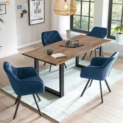 Wohnen Sitzgruppe<4-Personen-Essgruppe modern - Sayetton (fünfteilig)