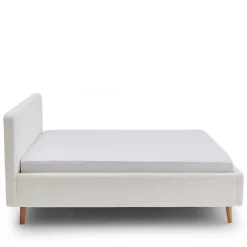Wohnen Betten<Plüsch Polsterbett in Creme - Ilena