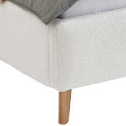 Wohnen Betten<Plüsch Polsterbett in Creme - Ilena