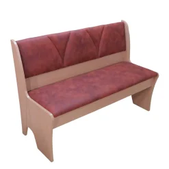 Wohnen Sitzbank<Polsterbank mit Truhe 120cm Loisan in Cognac Vintage