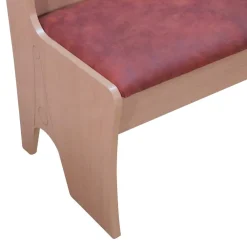 Wohnen Sitzbank<Polsterbank mit Truhe 120cm Loisan in Cognac Vintage