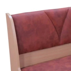 Wohnen Sitzbank<Polsterbank mit Truhe 120cm Loisan in Cognac Vintage
