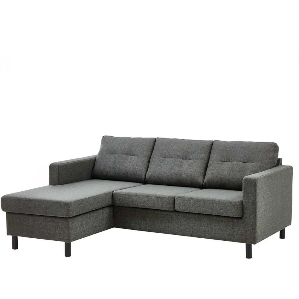 Wohnen Sofas<Polsterecke in Anthrazit Stoffbezug - Akita