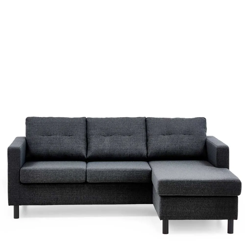 Wohnen Sofas<Polsterecke in Anthrazit Stoffbezug - Akita