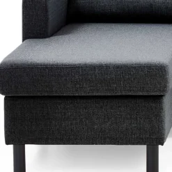 Wohnen Sofas<Polsterecke in Anthrazit Stoffbezug - Akita