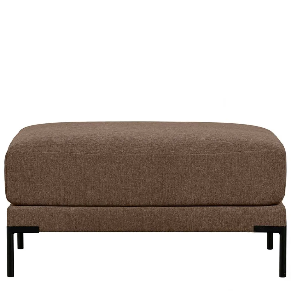 Wohnen Hocker<Polsterhocker in Braun und Schwarz - Ravonia