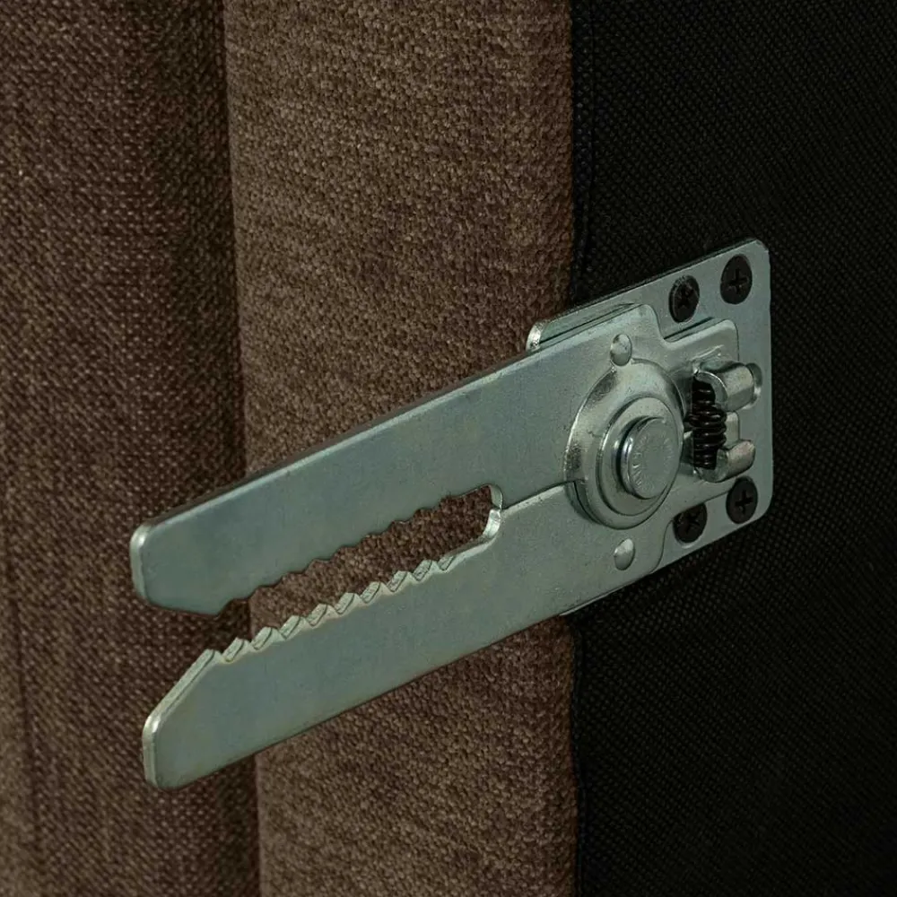 Wohnen Hocker<Polsterhocker in Braun und Schwarz - Ravonia