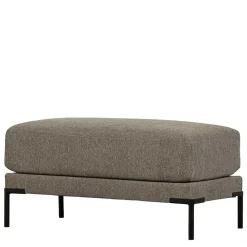 Wohnen Hocker<Polsterhocker in Taupe Stoff - 50x44x100 cm - Birte