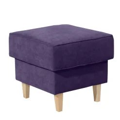 Wohnen Hocker<Polsterhocker in Violett Velours - Antonia