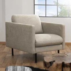 Wohnen Sessel<Polstersessel in Beige mit Schwarz - Roco