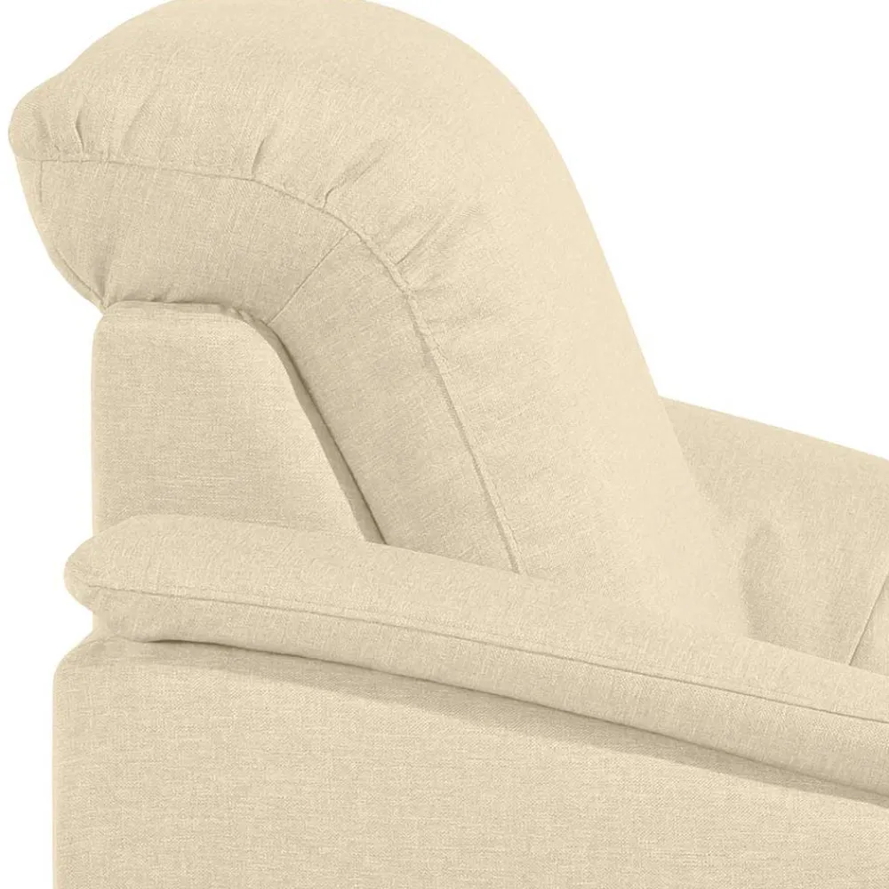 Wohnen Sessel<Polstersessel in Beige und Nussbaum Braun - Nando