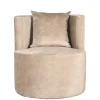 Wohnen Sessel<Polstersessel in Beige Velours - Sealand