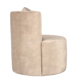 Wohnen Sessel<Polstersessel in Beige Velours - Sealand
