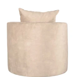 Wohnen Sessel<Polstersessel in Beige Velours - Sealand