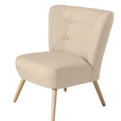 Wohnen Sessel<Polstersessel in Beige Webstoff - Hooka